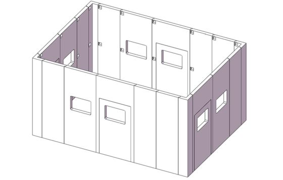 kopen Verzegelde Draagbare Geluidswerende Muur Modulaire Industriële Geluidsisolerende Panelen Geen Geluidslekkage online manufacture